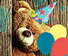 Birthday for kids with teddy bear