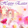 Ringing bells, flowers and wishes of a Happy Easter