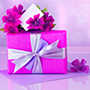 Happy birthday greetings with gift